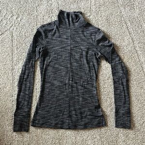 Lululemon Heather Gray Pullover Open Back